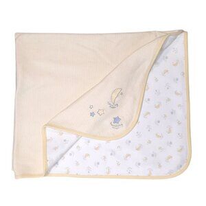 Vintage Gymboree Shining Moon Twinkling Star Security Blanket HTF 35" X 30"